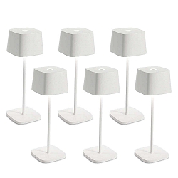 Batteri bordlampe OFELIA TAVOLO PRO s�t med 6 IP65, hvid, lakeret d�mpbar