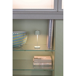 Batteri bordlampe OFELIA MICRO IP65, salviegr�n d�mpbar