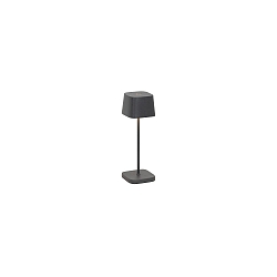 Batteri bordlampe OFELIA MICRO IP65, m�rkegr� d�mpbar