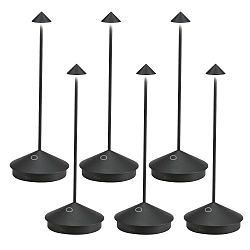 Batteri bordlampe PINA TAVOLO PRO s�t med 6 IP65, sort d�mpbar