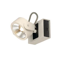 KALU LED 1 Væg- og Loftlampe, 60°, hvid/sort