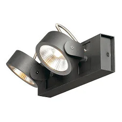 KALU LED 2 Væg- og Loftlampe, 60°, sort