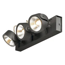 KALU LED 3 Væg- og Loftlampe, 60°, sort