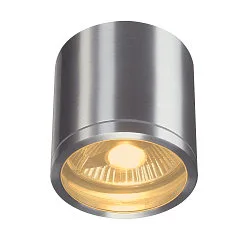 ROX CEILING OUT, QPAR11, Udendørs Loftlampe, alu børstet, maks. 50W, IP44