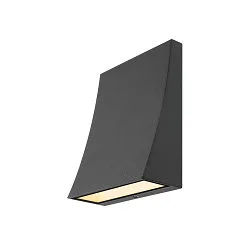 DELWA WIDE LED Udendørs-/Væglampe, 3000K, 100°, IP44, antracit