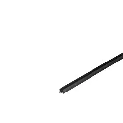 GRAZIA 10 LED Overflade Profil, standard, rillet, 200cm, sort