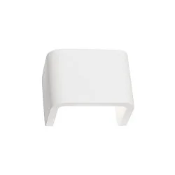 MANA Lampeskærm, Gips, hvid, bredde 13,6cm