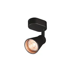 Væg- og Loftlampe AVO QUAD, 4-flamme, sort, GU10 QPAR51, max. 4x 50W