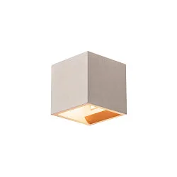 SOLID CUBE Væglampe, QT14, grå