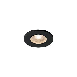 KAMUELA ECO LED Fire-rated Loftindbygningslampe, brandsikkert, 3000K, 38°, sort