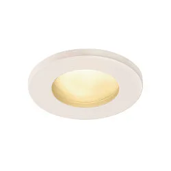 Udendørs Loftindbygningslampe DOLIX OUT, GU10, QPAR51, IP65, Ø 68mm, rund, hvid