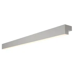 LED Væglampe / Spejllampe L-LINE 120, 19W 3000K 1650lm 120°, IP44, sølv anodiseret