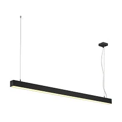 LED Pendel Q-LINE PD DALI Single, længde 142cm, 47W 3000K 3700lm 120°, sort