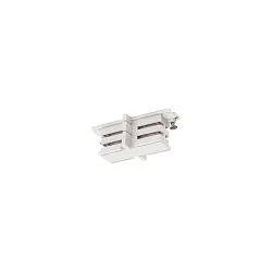 Mini-Stik tiil S-TRACK 3-faset 230 v skinne, isolerede, trafik hvid RAL 9016