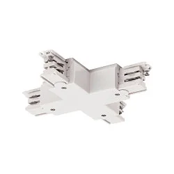 X-Stik til S-TRACK 3-faset 230 v skinne, 16A max., trafik hvid RAL 9016