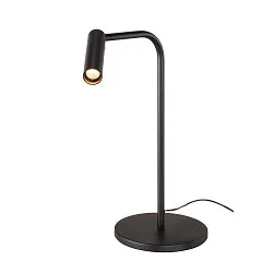 Premium LED Bordlampe KARPO TL, 6.5W 3000K 400lm, 3-trins touch-lysdæmper, sort