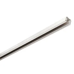 EUTRAC 3-faset skinne 2 meter, hvid