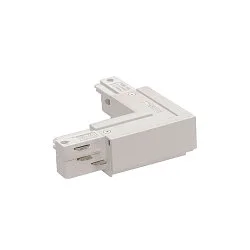 90° modul til 3-faset 230 v skinne, udvendig jord, hvid