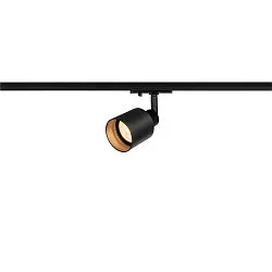 Spotlight PURI TRACK SPOT til 1-faset 230 v skinne, GU10 QPAR51, glas / Alu, sort