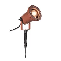 Udendørsspot Outdoor Earth spike lamp NAUTILUS SPIKE XL, CR50-SE, GU10, IP65 IK06, rust-farvet