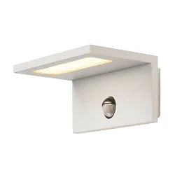 LED Udendørs Væglampe ANGOLUX S WL, IP44, 9.8W 3000K 560lm 100°, med IR sensor, hvid