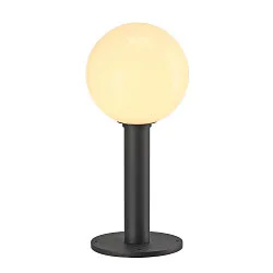 Udendørs Standerlampe GLOO PURE 44 Pole, E27, IP44 IK04, skærm Ø 20cm, højde 44cm, antracit