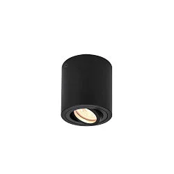 Loftlampe TRILEDO CL, GU10 QPAR51, 30° svinge, cylinder, sort