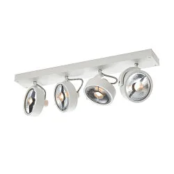 Væg- og Loftlampe KALU CW, Quad, QPAR111, 4x max. 75W, hvid