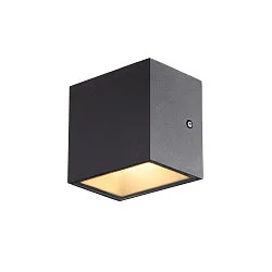 LED Udendørs Væglampe SITRA CUBE WL, UP/DOWN, IP44 IK05, 10W 3000K 2x560lm 105°, antracit