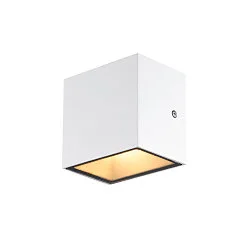 LED Udendørs Væglampe SITRA CUBE WL, UP/DOWN, IP44 IK05, 10W 3000K 2x560lm 105°, hvid