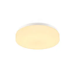 LED Udendørs Væg- og Loftlampe LIPSY 30 Drum, IP44, 3000/4000K, Ø 30cm, 15W, hvid