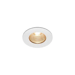 LED Udendørs Indbygningsdownlight PATTA-I rund, IP65 IK02, 7.3W 1800-3000K 440lm, Dim to Warm, hvid