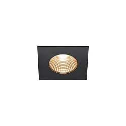 LED Outdoor Recessed Downlight PATTA-I square, IP65 IK02, 7.3W 1800-3000K 440lm, dim to warm, black