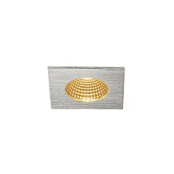 LED Udendørs Indbygningsdownlight PATTA-I firkantet, IP65 IK02, 7.3W 1800-3000K 440lm, Dim to Warm, Alu børstet