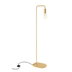 Standerlampe FITU FL, E27, blødt guld