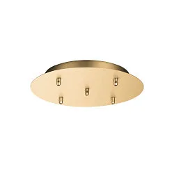 Ceiling canopy FITU 5, round, incl. strain relief, black