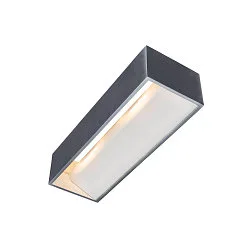 LED Væglampe LOGS IN L, 17W, 3000K, 1100lm, TRIAC dæmpbar, sølv/hvid