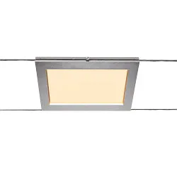 LED Wirelampe PLYTTA rectangular til TENSEO 12 Volt wiresystem, 9W, 2700K, 580lm, chrom