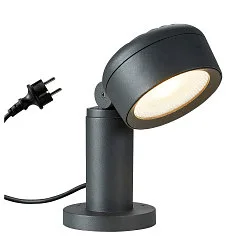 LED Udendørsspot ESKINA 30 POLE LED Standerlampe, 14,5W, 95°, 3000/4000K, 1000lm, IP65, dæmpbar, antracit