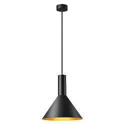 Pendel PHELIA 275, E27, sort/guld