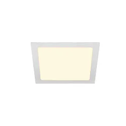 LED Loft-/Indbygningslampe SENSER 24 LED, eckig, 3000K, 1200lm, IP20, hvid
