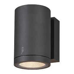 Premium-LED Outdoor Wall luminaire ENOLA ROUND SINGLE CCT, IP65 IK02, M-size, 10W 3000 / 4000K 720 / 820lm 38°, CRi>90