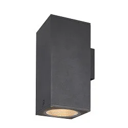 Premium-LED Udendørs Væglampe ENOLA SQUARE UP/DOWN CCT, IP65 IK02, L version, 53W 3000/4000K 5400/6000lm 30°, CRi>90