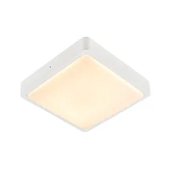 LED Wall / Ceiling luminaire AINOS SQUARE SENSOR Outdoor, 18W, 1300lm, CCT switch 3000/4000K, white
