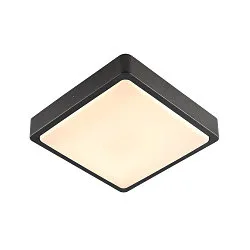 LED Væg-/Loftlampe AINOS SQUARE SENSOR Outdoor, 18W, 1300lm, CCT switch 3000/4000K, antracit