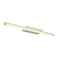 LED Mirror luminaire GLENOS LED Bathroom luminaire, 120°, silver, 12,6W, 3000K