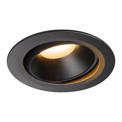 LED Ceiling recessed luminaire NUMINOS DL XL, 2700K, IP20, rotatable / pivotable, 55°, 3300lm, UGR 22, black/black