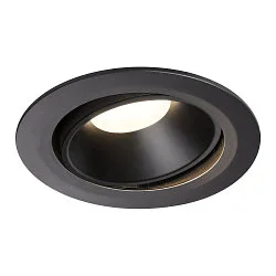 LED Ceiling recessed luminaire NUMINOS DL XL, 4000K, IP20, rotatable / pivotable, 40°, 3600lm, UGR 21, black/black