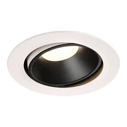 LED Ceiling recessed luminaire NUMINOS DL XL, 4000K, IP20, rotatable / pivotable, 20°, 3600lm, UGR 21, white/black