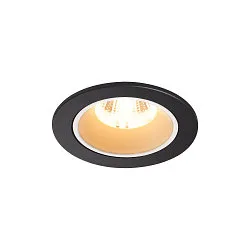 LED Loftindbygningslampe NUMINOS DL S, 3000K, IP20, 40°, 730lm, UGR 18, sort/hvid